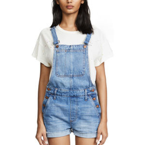 Madewell | Adirondack Cutoff Denim Short Overalls